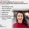 Azmabiotech Ultra Iron Supplements for Women & Men - Plant-Based