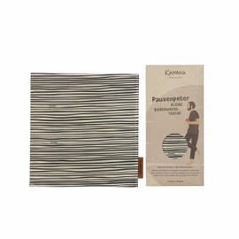 Kumanu Organic Beeswax Cloth - Snack Bag Pausenpeter | Beeswax Bag W 20 x H 22 cm | Plastic-Free on the Go and Keep Fresh at Home | Handmade in Tyrol (Stripes)