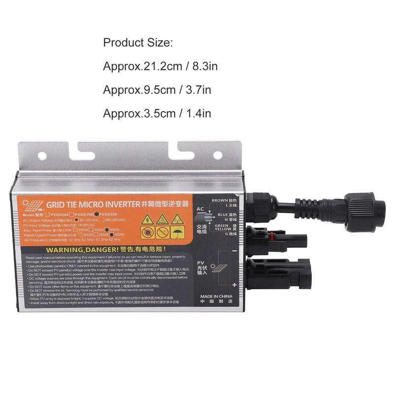 PVGS Solar Micro Grid Tie Inverter Solar Power PV Inverter