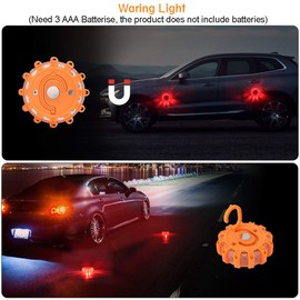 XYK Roadside Emergency Car Kit, LED Road Flares Emergency Light with Safety Hammer Blankets and for Vehicles Truck