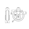 Amig - Model 350 Disc Padlock | Stainless Steel Anti-Rust