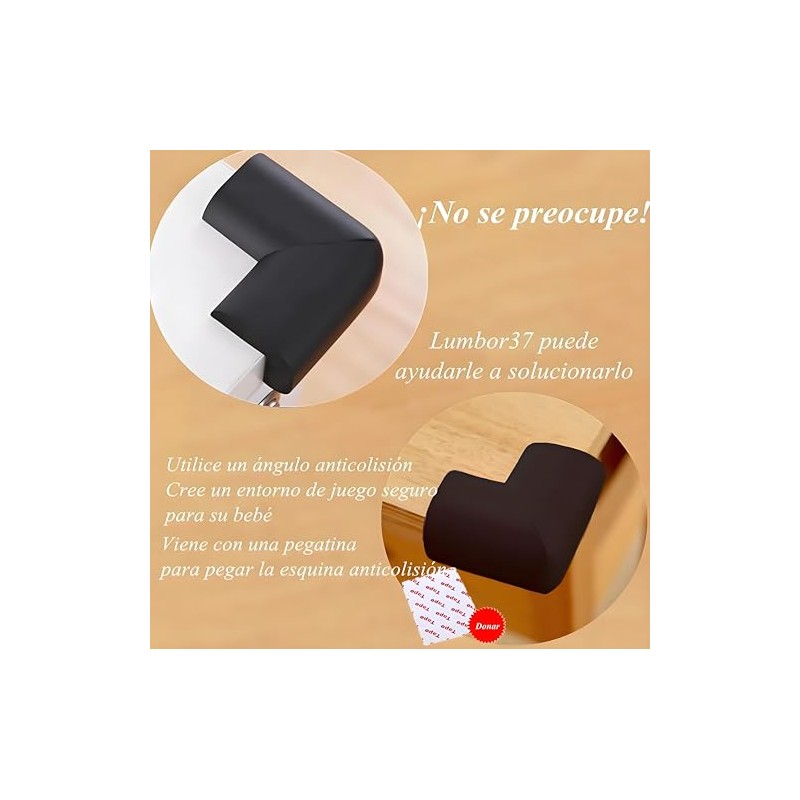 Lumbor37 Protector Anticolisión de Rincón de Mesa Protector de Rincón