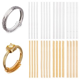 DICOSMETIC 32 Stück 8 Stile Transparenter Kunststoff Ringverkleinerer Unsichtbare Ringverkleinerer Ring Sizer Adjuster Ringgrößenanpasser für Alle Größen Lose Ringe