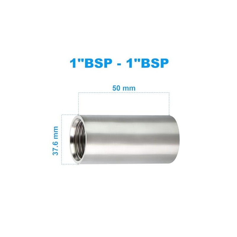 ERGAOBOY 2 Pcs 50MM 1" Female Thread X 1" Female