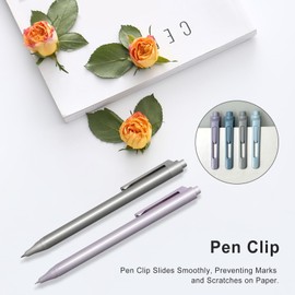 ChunRun Gel Pens, 12-Pack, 0.5mm Fine Point Black Ink With Case - Smooth Writing, High-End Series for Journaling, Note Taking - Cute Office & Back to School Supplies, Gifts for Women & Men (Morandi)