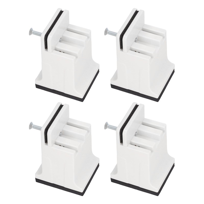 4pcs Adjustable Furniture Risers with Screw Clamp Rubber Bed Couch