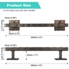 Eumtenr Rustic Barn Door Handles for Sliding Door, 12" Heavy