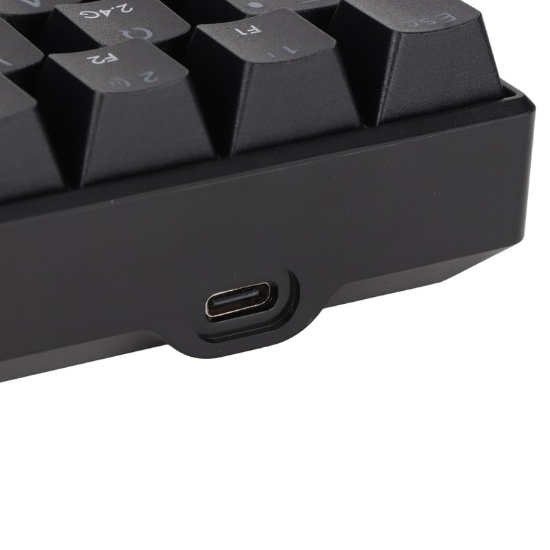 Wireless 2.4 G Mechanical Keyboard Black 68 Keys RGB Dynamic