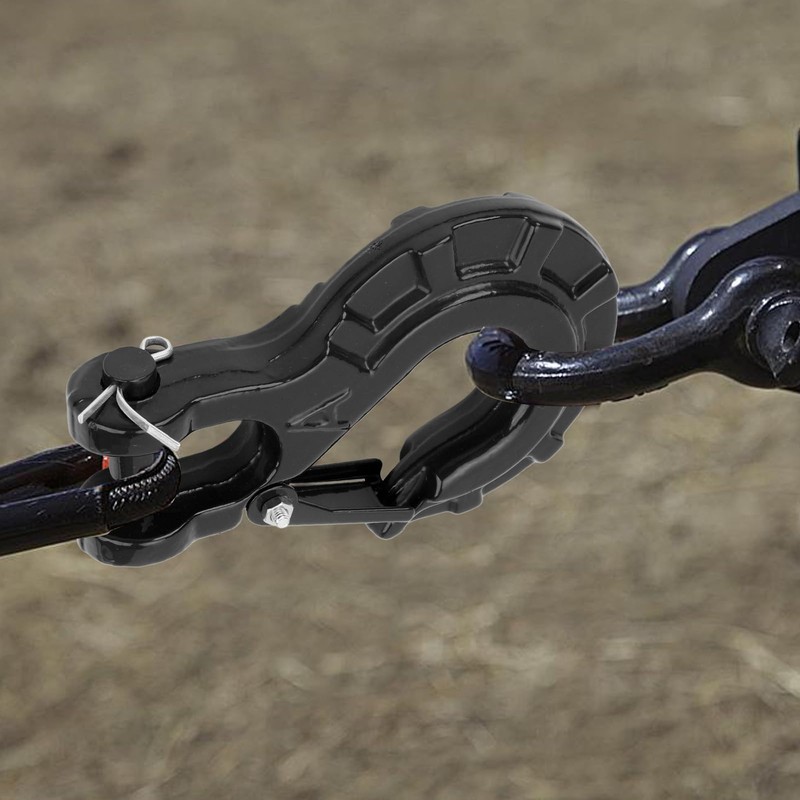 3/8 Inch Clevis Slip Hook with Safety Latch, Heavy Duty