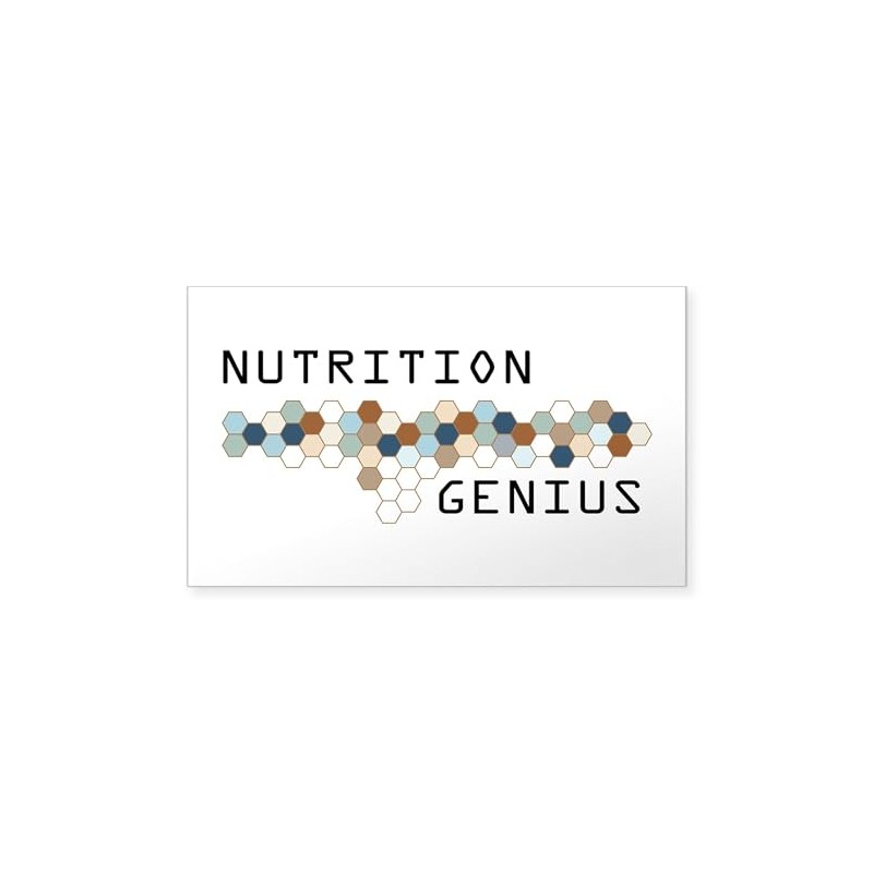 CafePress Nutrition Genius Rectangle Sticker Rectangle Bumper Sticker Car Decal