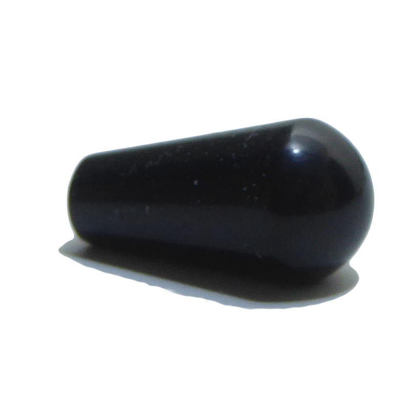 Black Guitar pickup toggle switch tip 3.5mm thread solid steel