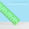 MOXYOY Plastic Ruler Set,30cm/12in Clear Ruler Kit Transparent Straight Measuring