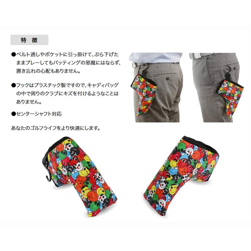 LYNX Hanging Pocket Family Pattern Putter Cover with Hooks