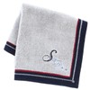 Kitamura 000131 Initial Towel Handkerchief, Unisex, Women's, Hand Towel, Approx.
