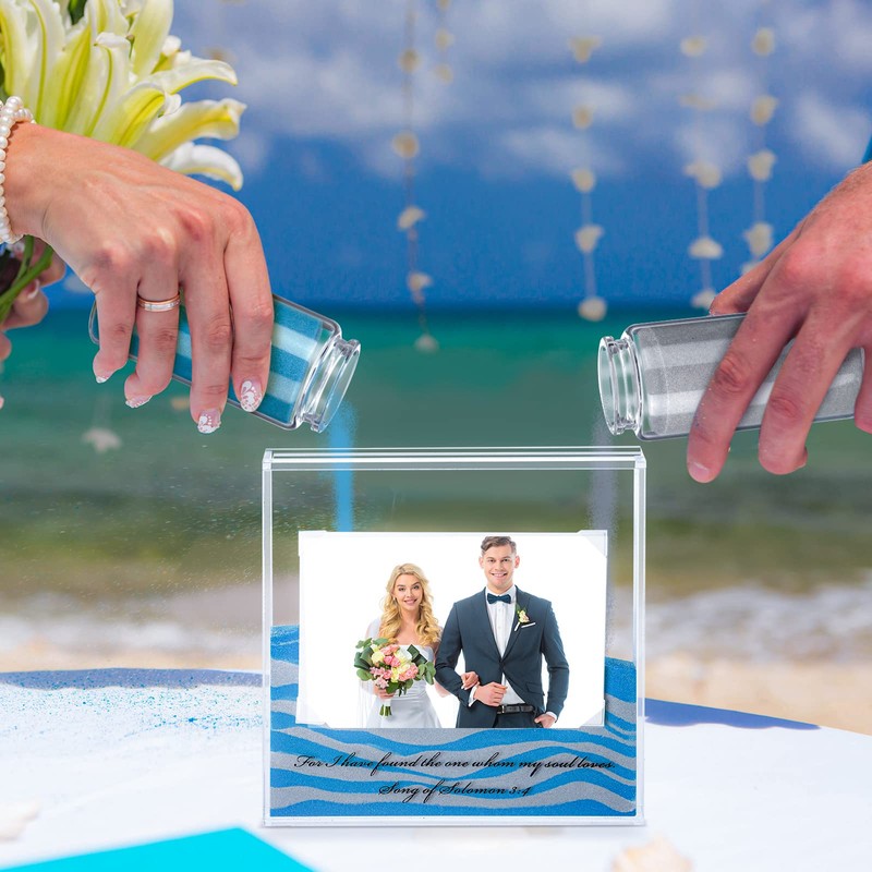Roowest Sand Ceremony Kit for Wedding Includes Clear Acrylic Unity