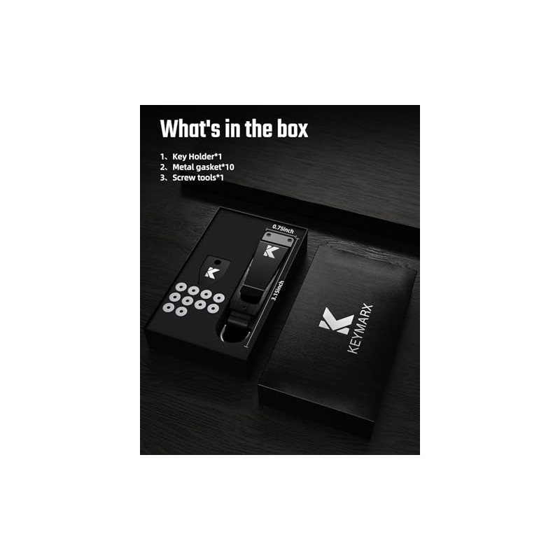 Key Organizer for Men - Compact Metal Key Holder