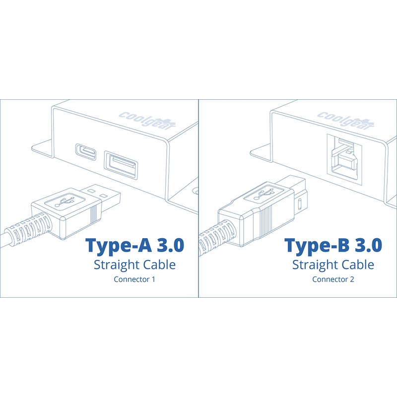 USBGear 3ft USB 3.2 Gen 1 Cable A Male to