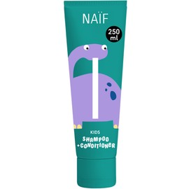 Naïf - 2 in 1 shampoo and conditioner for children - Cleans hair and makes it supple - Gentle formula - 0% SLES - Dermatologically tested - Natural origin - 250ml