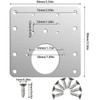 10Pcs Stainless Steel Hinge Repair/Reinforcement Plates Set - Durable Cabinet