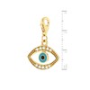 Tuscany Silver Women's Sterling Silver Gold Plated Evil Eye Charm