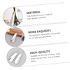 FOMIYES 2pcs Stainless Steel Handheld Shoehorns Compact Shoe Lifter Tools