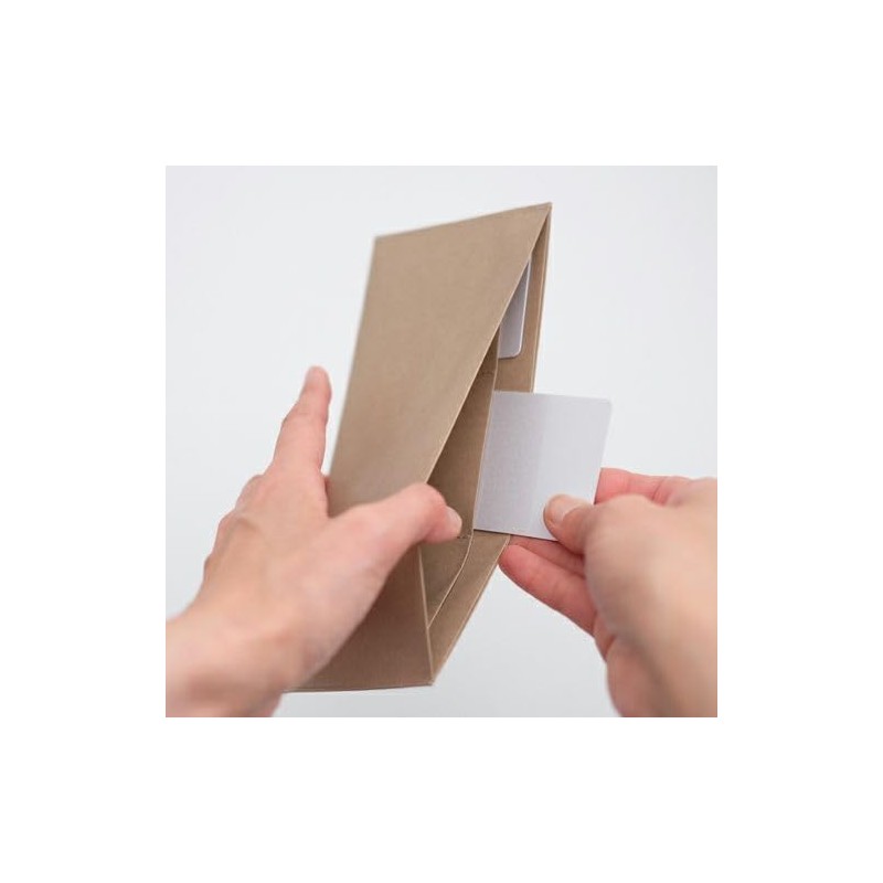 [Wrinkles] Flat Wallet, Japanese Paper (Black), Black