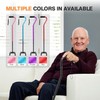 Homodoskey Adjustable Walking Cane with Offset Soft Cushioned Handle for