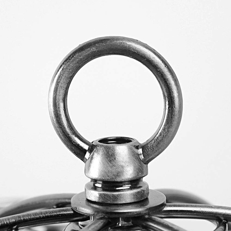 NUPTIO Tabletop Wine Glass Holder: Classic Silver 6 Wine Rack
