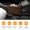 GLSOWEE Car Trash Can, Auto Leather Trash Bin Garbage Organizer