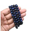 Blue Tiger Cats Eye Buddhist Prayer Beads Japa Mala with