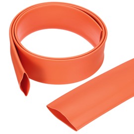 MECCANIXITY 1 Inch Heat Shrink Tubing Waterproof, 3:1 Dual Wall Marine Adhesive Lined Industrial Heat Shrink Tube Wiring Wrap 3ft, Orange