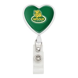 Missouri Southern State University Primary Logo Heart Lanyard Retractable Reel Badge ID Card Holder