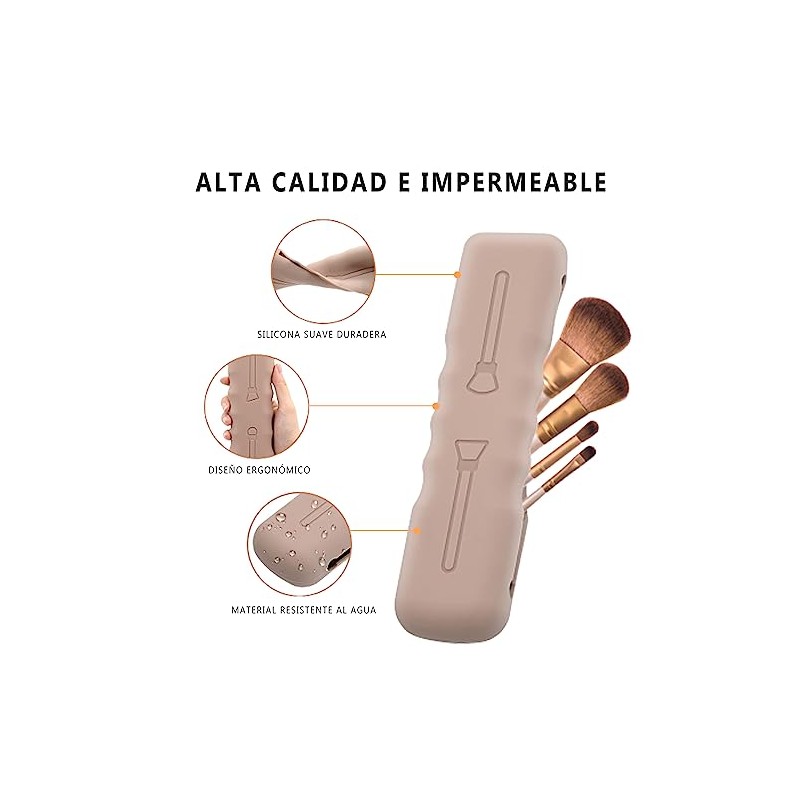 GeorgeX Soporte para Brochas de Maquillaje de Silicona Soporte de