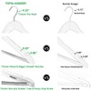TOPIA Premium Wooden Hangers with Extra Thick Hook and Non
