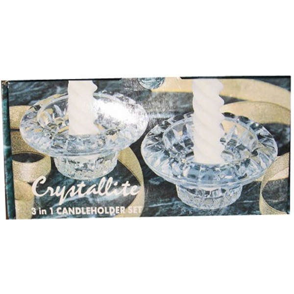 Kosherbyte Crystallite 3 in 1 Votive Candleholder Set