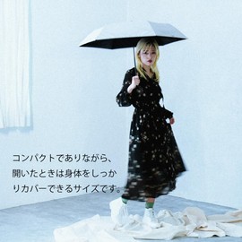 Ogawa 52320 Parasol Folding Umbrella, Lightweight, Compact, Women's, UV Reduction Rate Over 99%, Light Blocking, Heat Shielding Treatment, Hand Opening, 19.7 inches (50 cm), Zero and Cotton White,