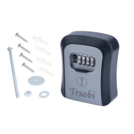 Waterproof Key Storage Lock Box,for Indoor and outdoor spare key storage,with reset code and A/B switch Portable Safety key lock box(1 PCS)