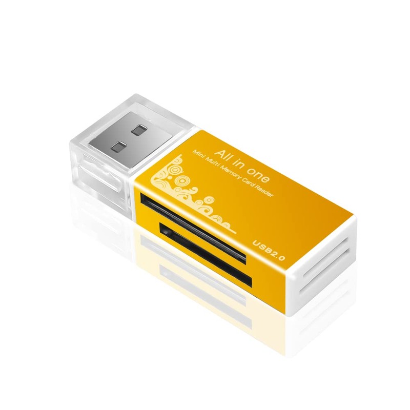 VizGiz 4 Pack All in One Micro SD Card Reader