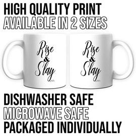 11 OZ Funny Office Secret Santa gift Rise And Slay