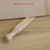 4X Wooden Door Wedge Beech Wood Door Stopper Jammer Pack