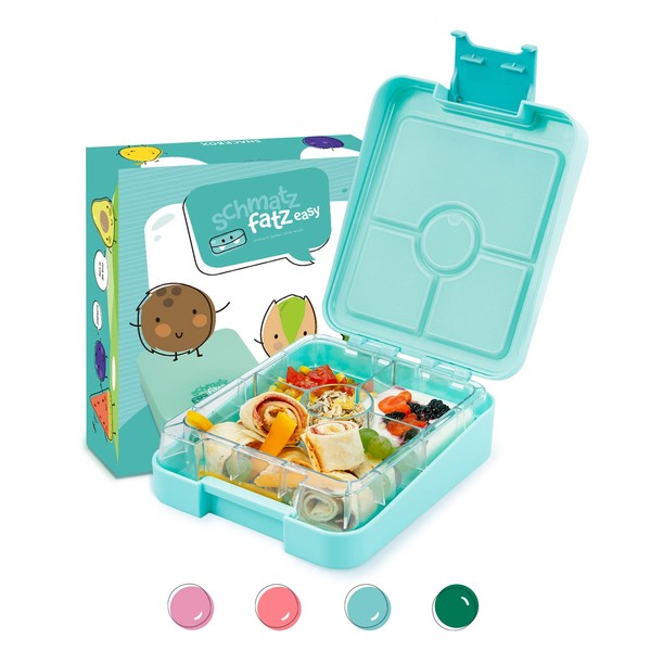 Schmatzfatz Easy Children's Snack Box, Bento Box with Divided Compartments,