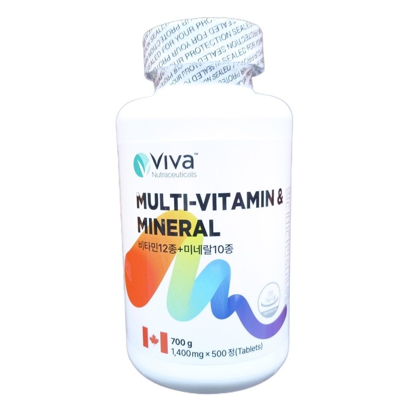 VIVA multivitamin mineral 700mg 500 tablets comprehensive nutritional supplement e