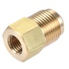 uxcell Brass Pipe fitting, 1/2 SAE Flare Male 1/4 SAE