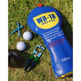 Big Teeth Driver Headcover, Golf Head Covers for Woods and Driver, Blue Color Golf Club Head Covers Wd-18 Theme 460cc Head Cover