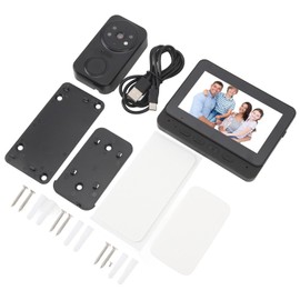 Video Intercom, Visual Intercom Video Doorbell with Monitor Infrared Night Vision Type C 2.4GHz WiFi 2 Way Voice 1080P High Fidelity Wide Angle Lens Wireless Wireless Video