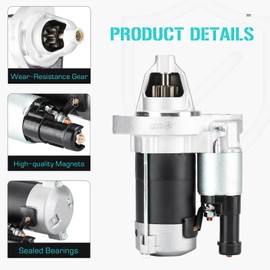 Starter Fit for Honda Civic 1.8L 2006 2007 2008 2009 2010 2011, 410-52446, 31200-RNA-A01, 31200-RNA-A11, 428000-3410, 428000-5280