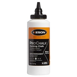 Keson Marking Chalk Refill,Black,8 Oz (8BLACK)
