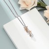 QGJNSGC Butterfly Ash Necklace for Women Men Cylinder Cremation Jewellery