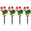WeRChristmas Candy Cane Pathway Christmas Lights Double Sided, 24 cm
