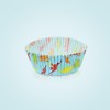 Kaffeehaus Diamant Dino Muffin Cases Pack of 50 in Blue,